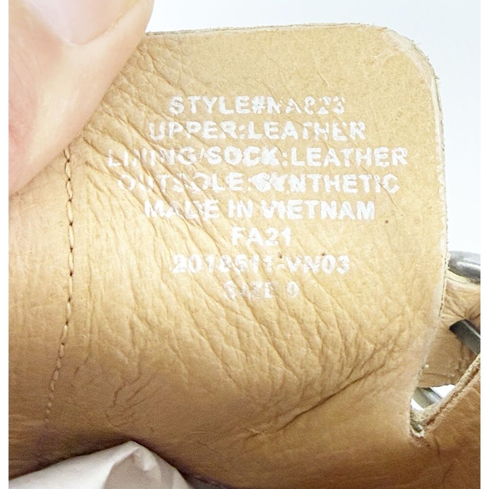Madewell Monique Buckle Clogs Ivory Leather Chunky Wood Heel Buckle Slip On Sz 9 - Picture 15 of 16